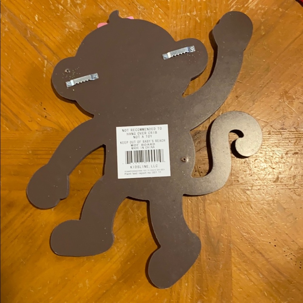 Monkey nursery wall hanging - Picture 4 of 4